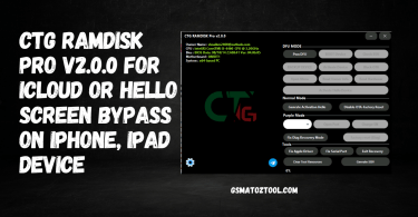 CTG-Ramdisk Windows Tool Passcode /Hello Support IOS 15\16
