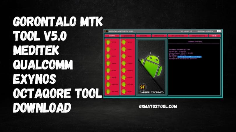 Gorontalo MTK Tool V5.0 Qualcomm Oppo Reno Free Tool Download