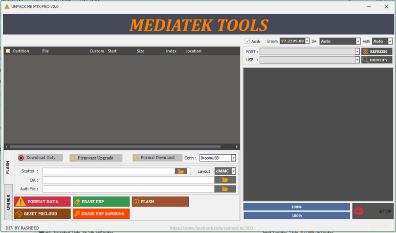 UNPACK ME MTK PRO V2.0 FREE Erase FRP, Format, Remove Pattern Wipe Data, Mi Cloud Bypass