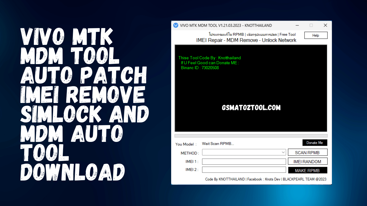 Vivo mtk mdm tool auto patch imei remove simlock and mdm auto tool