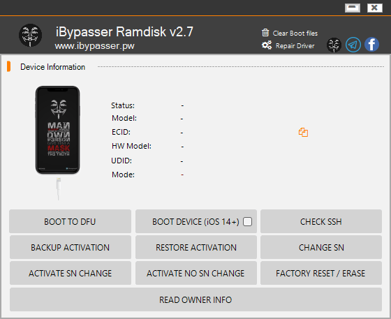 iBypasser Ramdisk V2.7
