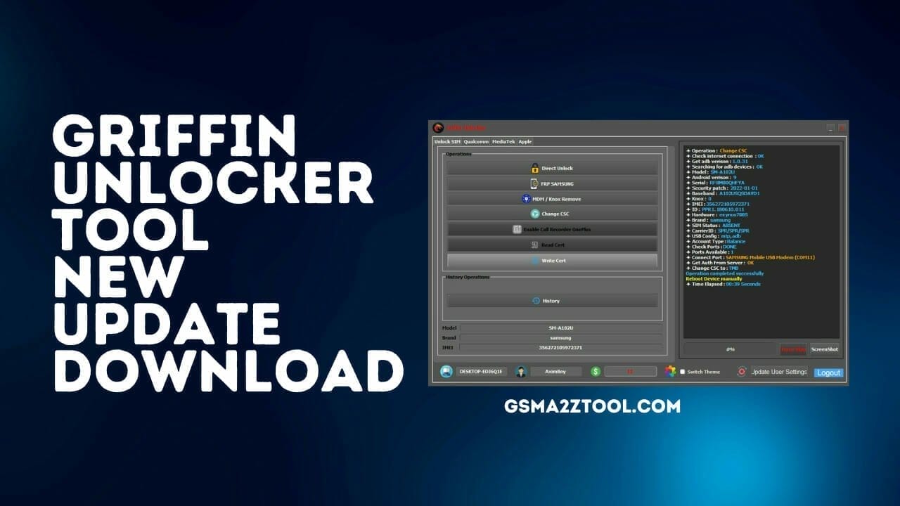 Griffin unlocker easy direct instant permanent unlock sim tool download