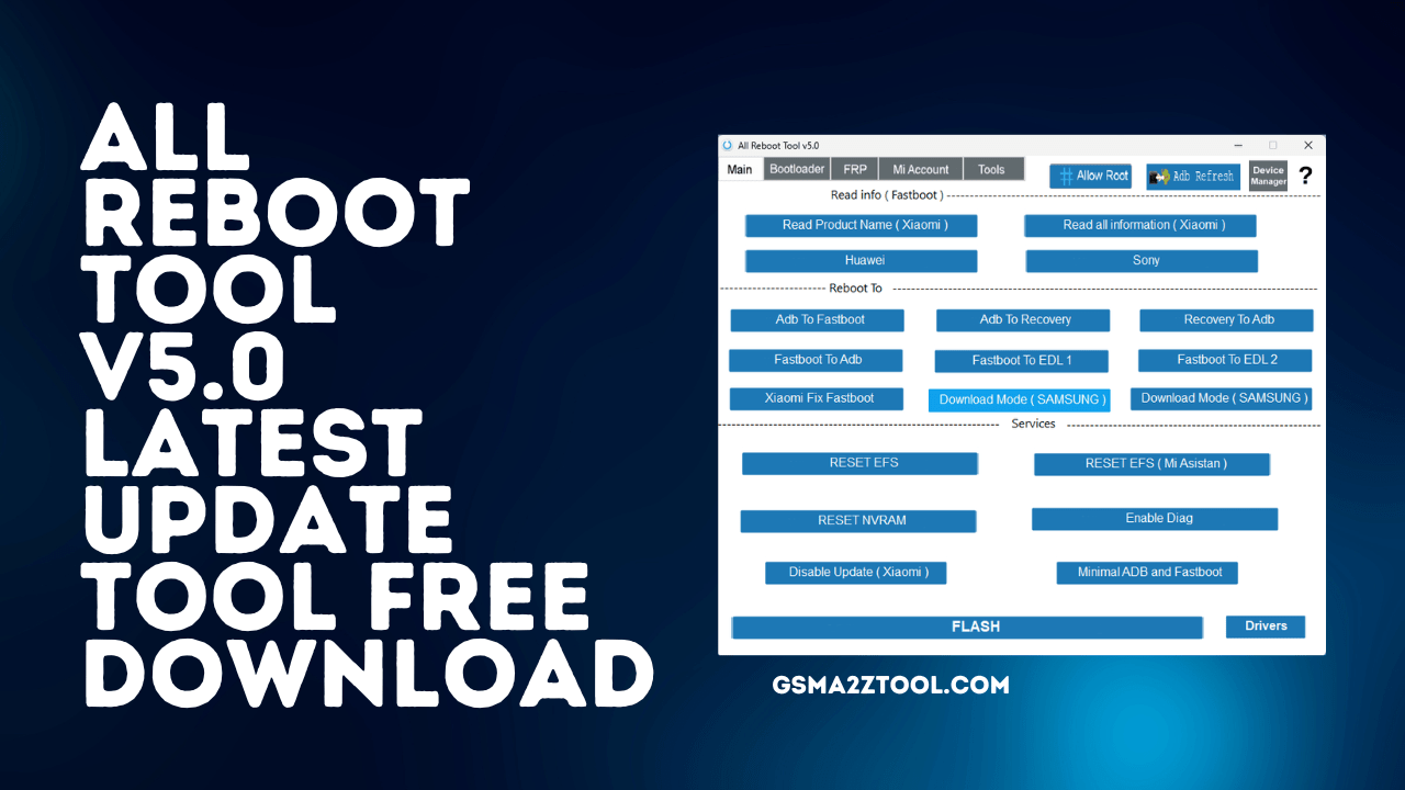 All reboot tool v5. 0 latest version tool free download