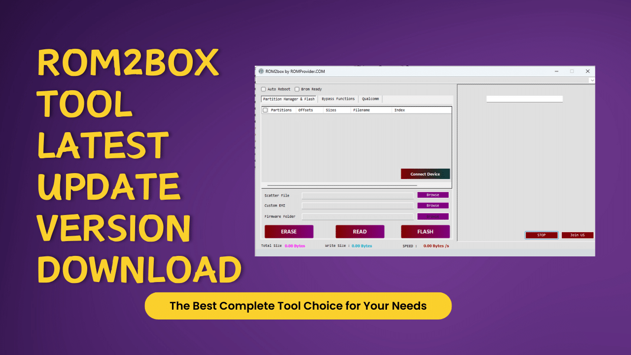 Rom2box tool latest update file fix bugs tool download