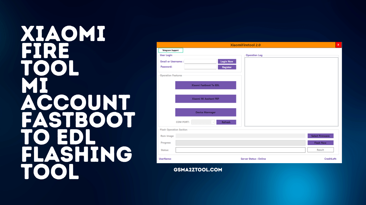 Xiaomi Fire Tool 2.2 Mi Account Fastboot To EDL Flashing Tool Free Download