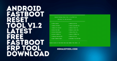 Android fastboot reset tool v1. 2