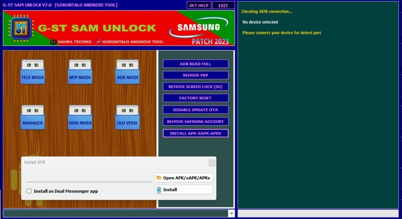 G-st samunlock tool