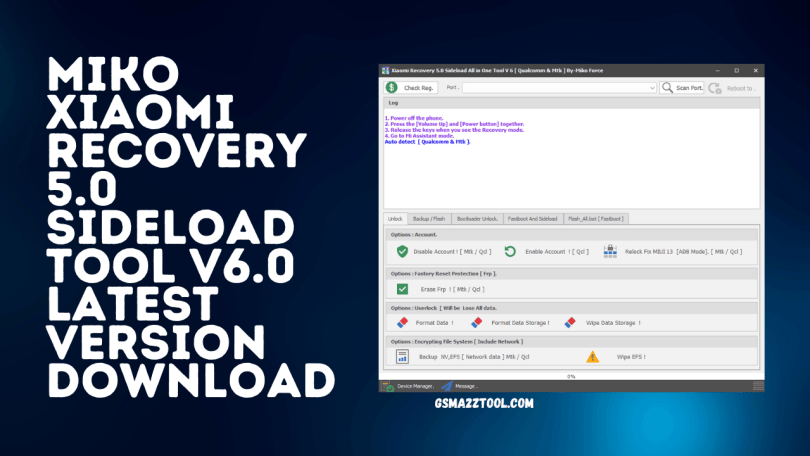 Xiaomi Recovery 5.0 Sideload All In One Tool V6.0