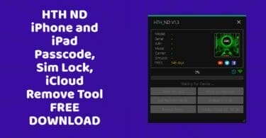 Hth nd v1. 4 iphone and ipad passcode, sim lock, icloud remove tool