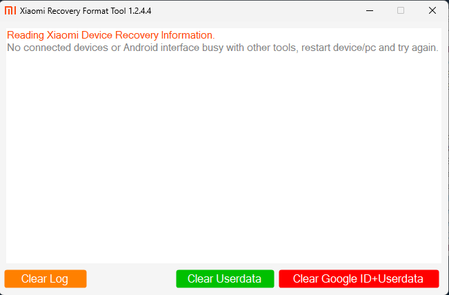 Xiaomi Recovery Format Tool