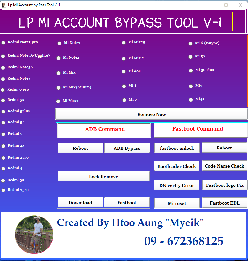 Lp mi account bypass tool