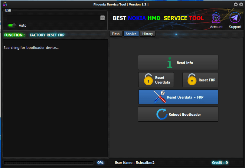 Phoenix Service Tool
