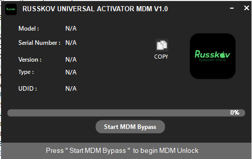 RussKov Universal Activator MDM