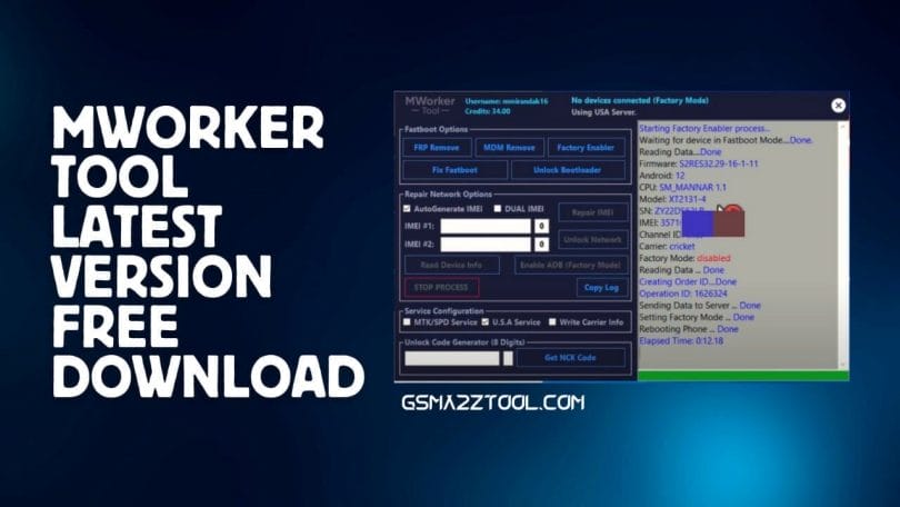 MWorker Tool v4.1 Moto-Key Unlock FRP Free Download