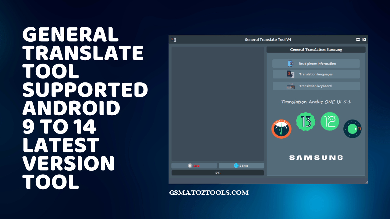 General translate tool v4 supported android 9 to 14 free download