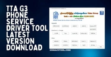 Mobile phone service driver collection by tta g3 tool free download
