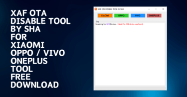 Xaf ota disable tool by sha free download