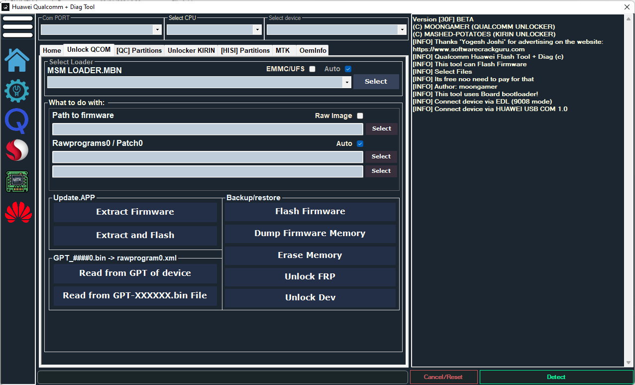 Huawei qualcomm + diag tool