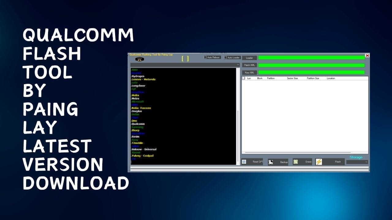 Qualcomm flashing tool by paing lay latest version download