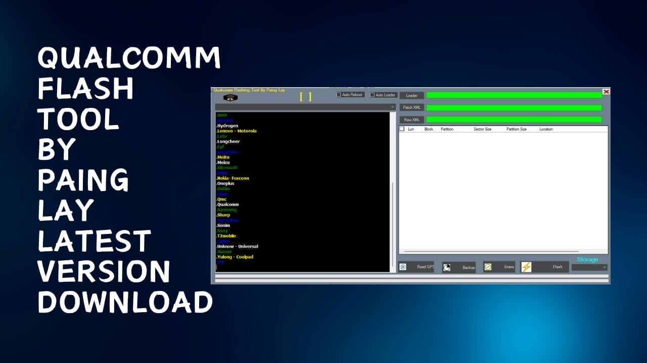 Qualcomm flashing tool by paing lay latest version download Qualcomm flashing tool by paing lay latest version download
