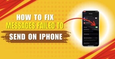 How To Fix Message Sending Failed In IPhone