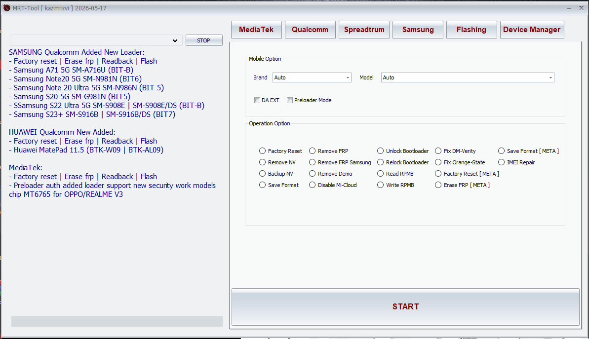Mrt tool using factory reset your device 2 Mrt tool